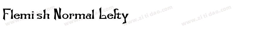 Flemish Normal Lefty字体转换